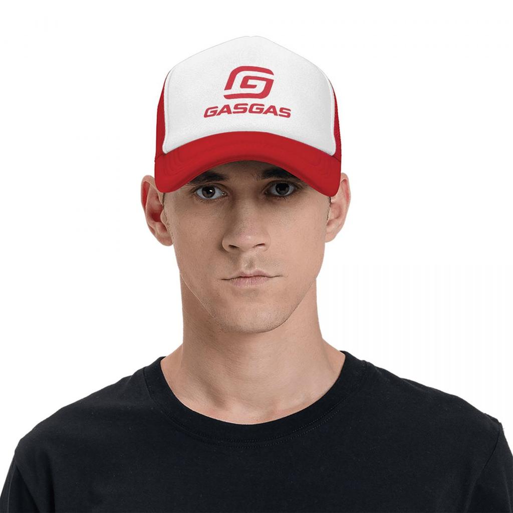 Cappellini stampati GasGas Moto Cappellini da camionista Adulto Moda Corse Cappello da mountain bike Cappelli da sole Cappelli da sole Cappellini da baseball in rete regolabili Estate