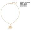 Yousheng Gold Plated Sun Necklace for Women, Sun Moon Pendant Necklace, Jewelry Gifts for Teens Girls, Friends