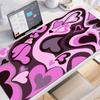 HD Print Large Gaming Mouse Pad XXL Gamer Keyboard Mat Rubber Coffee Love Mousepad Blue NonSlip Desk Mat Cute Girls Carpets