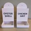 Chicken Oyster Shell Grit Feeder 3D Printed Dual-Purpose Hanging Chicken Feeder Trough Precision Nutrition Gravities Poultry Feeder Coop Accessories