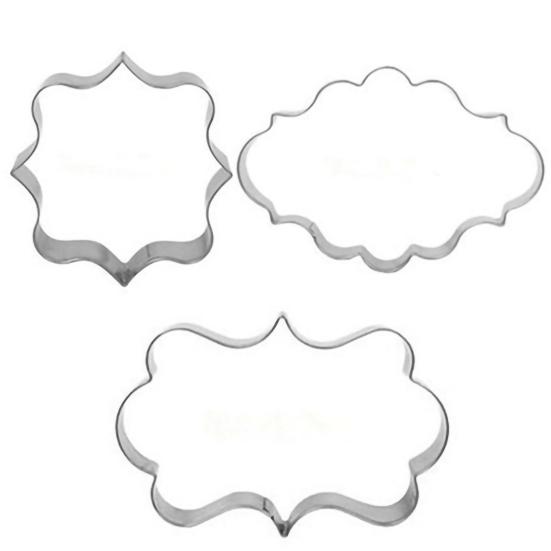 3Pcs DIY Mould Pastry Fondant Cookies Cutter Decorating Sugar Cake Mold