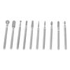 10 Stück Professionelles Schmirgel Nagelbohrer Set Heimsalon Anfänger Nagelhautentferner Bits Nagelkunst Werkzeug
