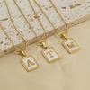 Fashion Shell 26 Letters A-Z Name Alphabet Pendant Necklace For Women Men Gold Color Choker Necklace Couples Birth Gift Jewelry