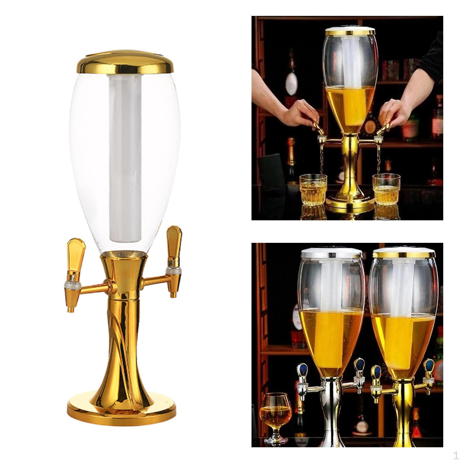 

Пивная башня, Диспенсер для пива с патрубком, Стабильный настольный диспенсер для сока для напитков, Диспенсер для напитков, для золотой