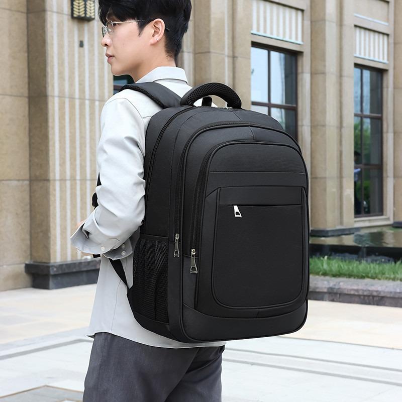 Business Backpack Men's High-end Fashion Simple Large-capacity Backpack Commuter Versatile Leisure Travel Bag