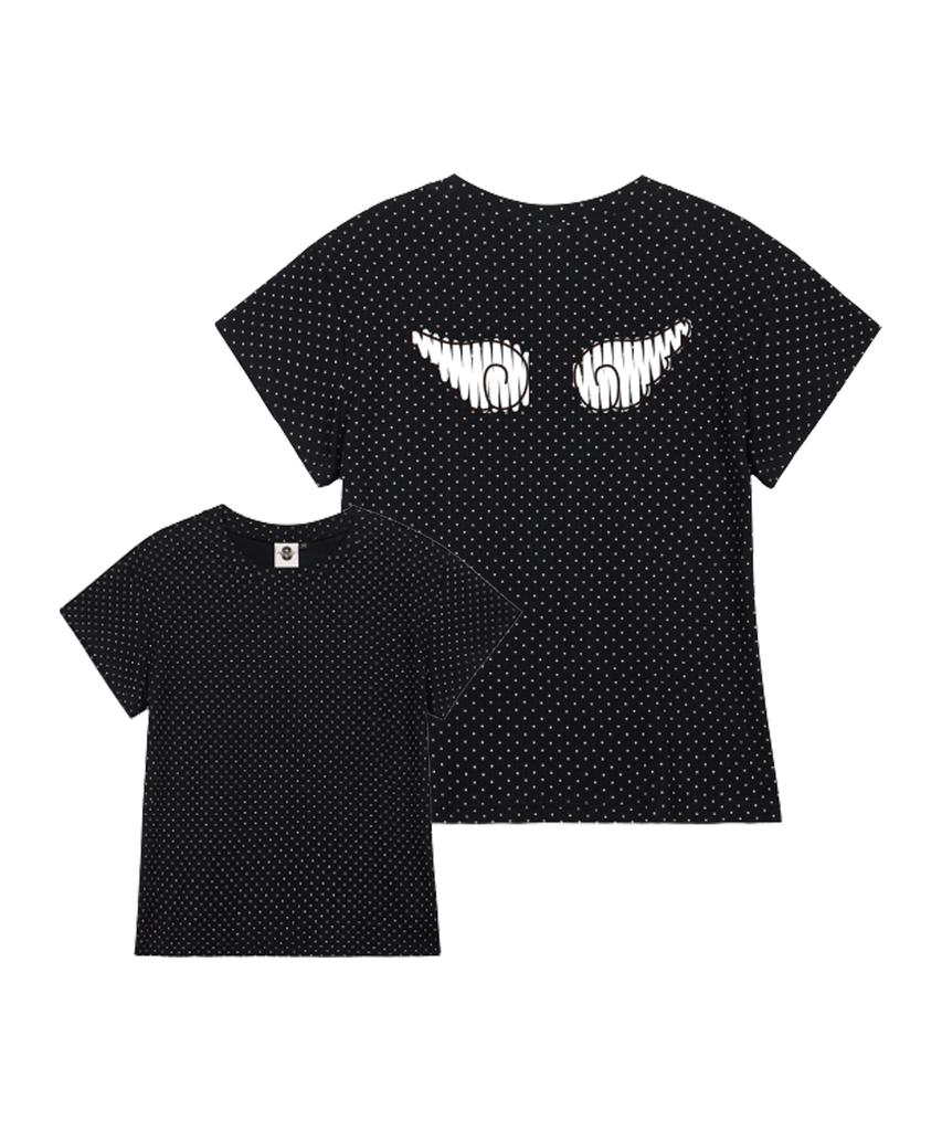 PRIMATE Dot Mini Wings Women'S Polka Dot Short Sleeve T-Shirt 3 Colors