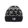 MLB Contains Wool Knitted Beanie Hat Unisex Black Fashion 3ABNBM546-50BKS