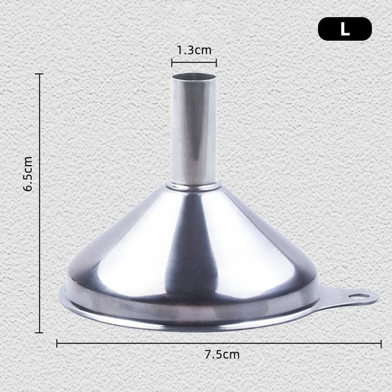 Trichter-Set für die Küche aus Edelstahl, Trichter aus lebensmittelechtem Metall zum Befüllen von Flaschen, kleine Trichter für ätherische Öle und Gewürze