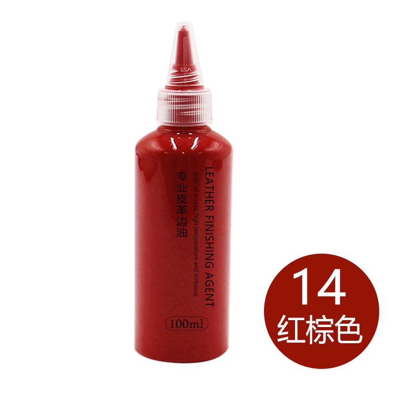 100ml Matte Lederkantenversiegelungsöl Kältebeständig Hochtemperaturbeständig Verhindert Feuchtigkeitsaufnahme und Verformung des Leders