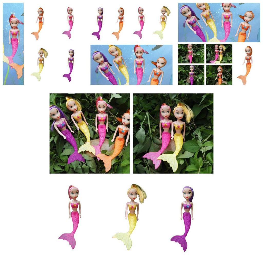 Meerjungfrauen-Puppe Mädchen Geschenk Plastikspielzeug Prinzessin Fee Kinder Kinder Spielzeug