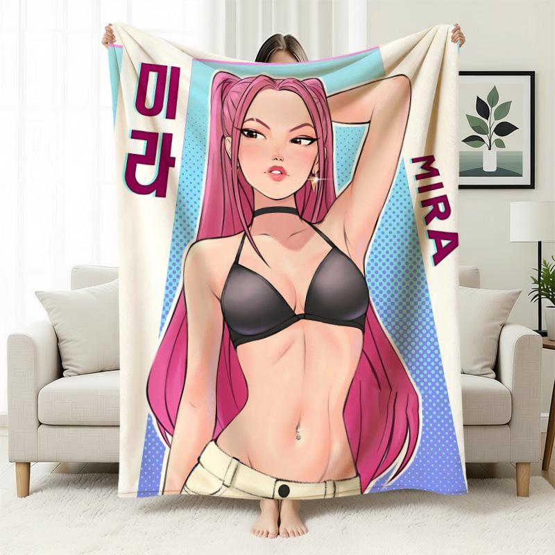 Temu Blanket Kpop Witch Hunters Blanket Flannel Blanket Office Home Sofa Blanket Nap Blanket