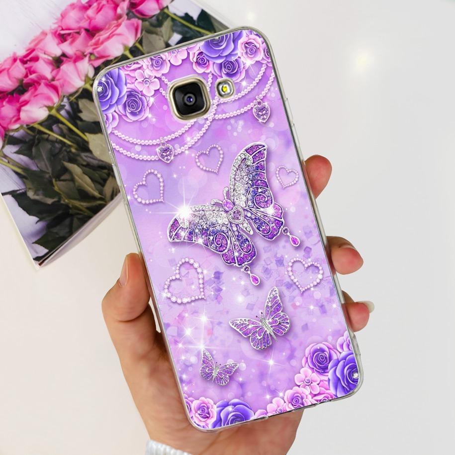 For Samsung Galaxy A3 2016 Case A310F Popular Flower Transparent Silicone Phone Back Cover For Samsung A3 2017 A320F A320Y Funda