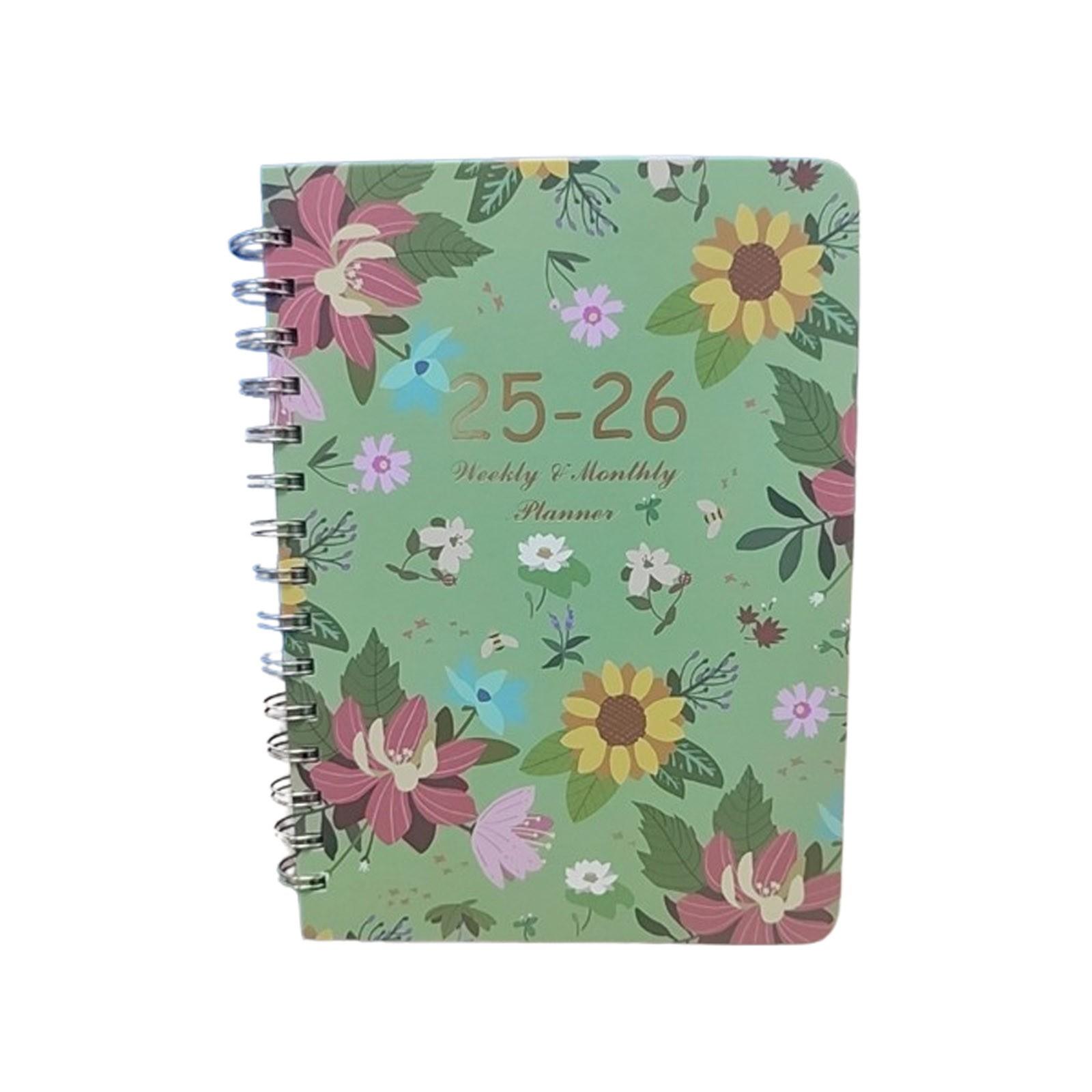 Notebook Daily Planner A5 Coil Schedule Customized Weekly Planner 2025 One Size