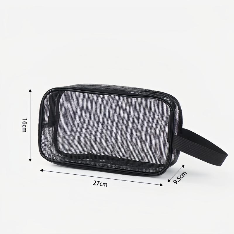 Large Capacity Multifunctional Mesh Toiletry Bag Portable Organizer for Travel Business Trip Gym Cosmetic Storage