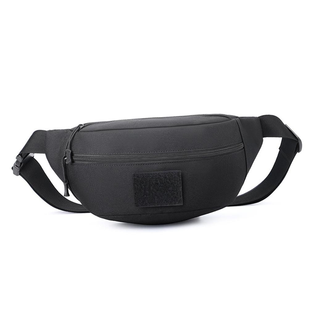 Fanny Pack for Men Oxford Cloth Water Proof Lightweight Sling Bag Chest Shoulder Pack for Outdoor Travel Daily Use Black