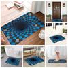 Grid Wormhole Geometric 3D Anti-slip Doormat Floor Mat Water oil proof Carpet Rug for Kitchen Entrance Home Bedroom Footpad Mats