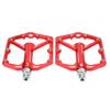 LeBycle Bike Pedal Anti Slip Footboard Universal Lightweight CNC Aluminum Alloy Bike Accessories Red