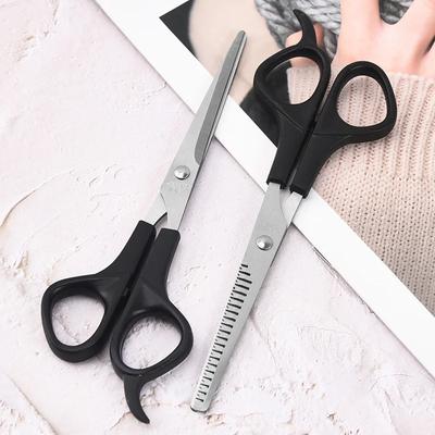 1 Stück Friseurschere 6 Zoll Scherenset Werkzeug zum Schneiden von dünner werdendem Haar Kamm Zubehör Salon Friseurschere