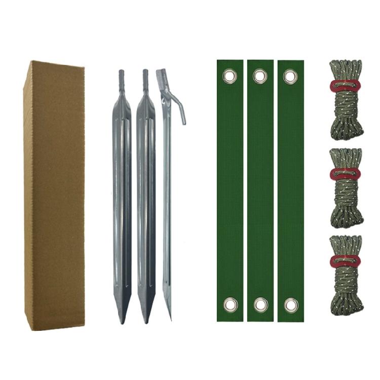 Baumstütz-Set zur Verankerung neu gepflanzter Bäume Richten von schiefen Gartenaccessoires Rostfreie Pfähle mit Band