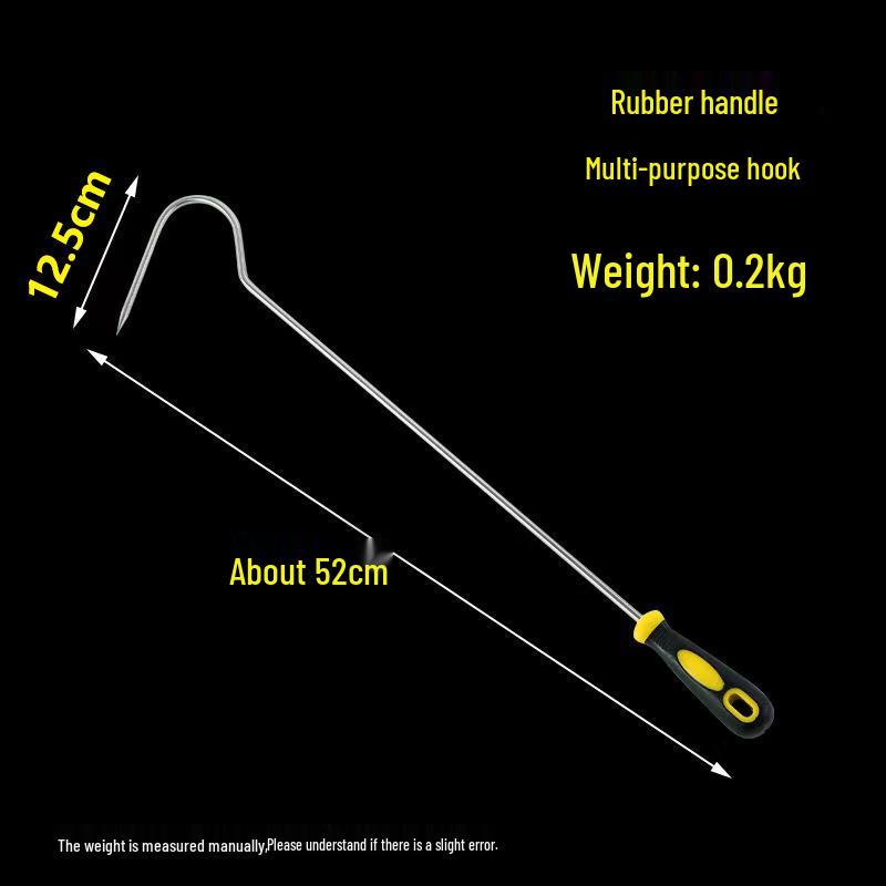 Retractable Fishing Gaffs: Rubber Handle, Aluminum Alloy Grabber, Wooden Options