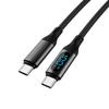 PD100W Digital Display Silicone Fast Charging Cable for Android and Apple Phones