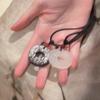 New chinoiserie pixiu peace buckle couple necklace retro chinese style handwoven fashion easiest for match necklace