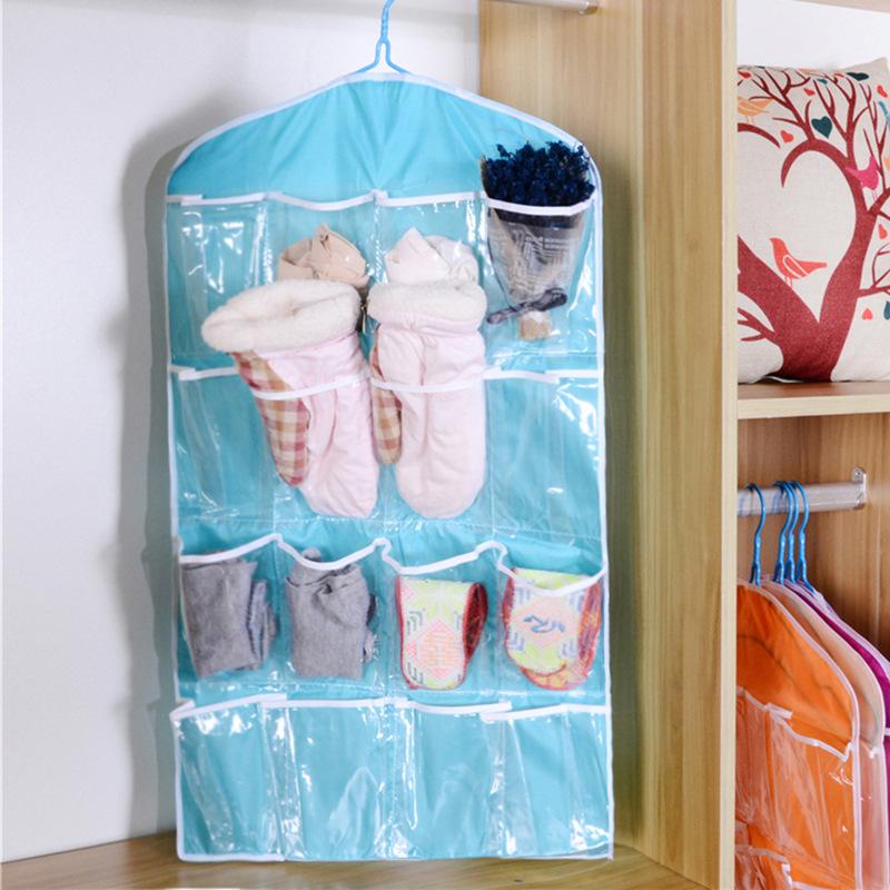 16 Gedoge Closet Underwear Socks Sorting Bag Hanging Bag Hanging Storage Arrangement Bag Stall