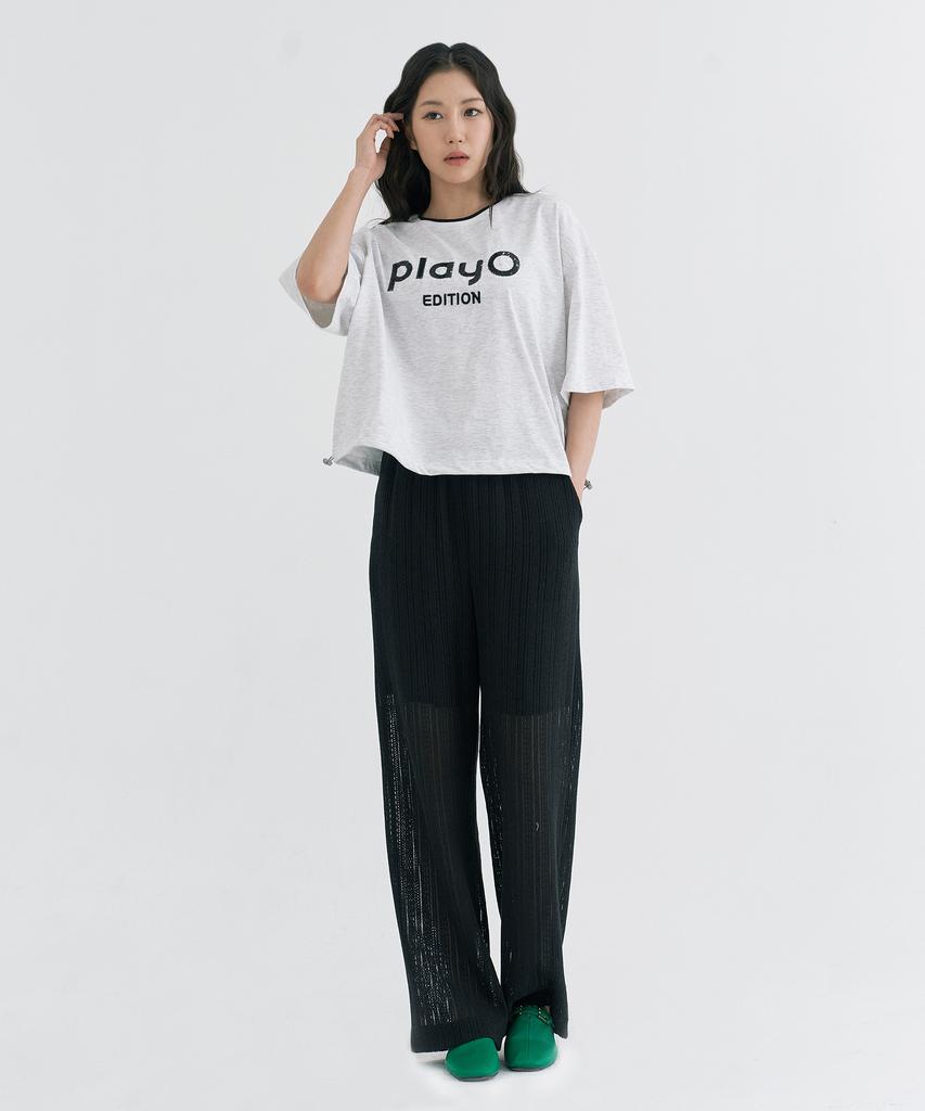 Peulleio Wide Fit Lace Pants _ Black