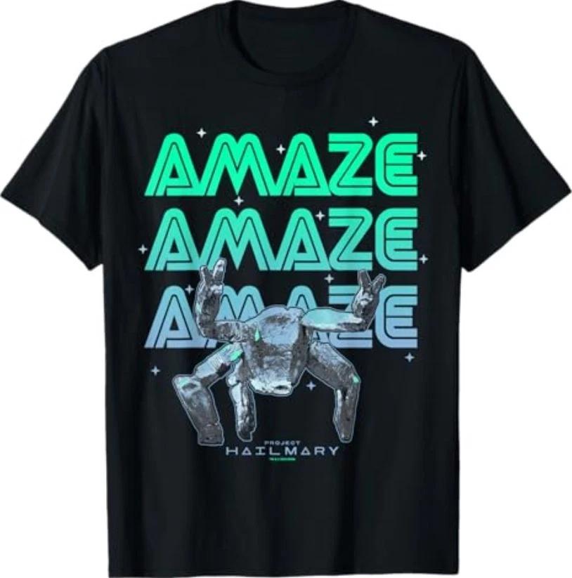 

Project Hail Mary Amazing Rocky The Alien Neon Portrait T-Shirt 2XL