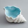 Elegant Coastal Themed Ceramic Dish For Jewelry Storage Makeup Vanity Tabletop Decorative Display Tray