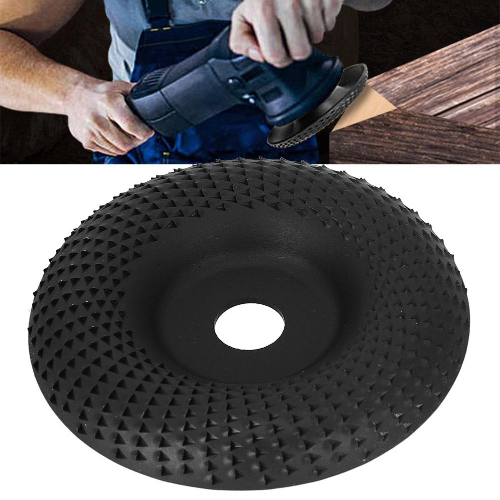 Stahl Holzbearbeitung Schleifscheibe Formscheibe Elektrowerkzeugzubehör HardwareteileSchwarz Gebogen