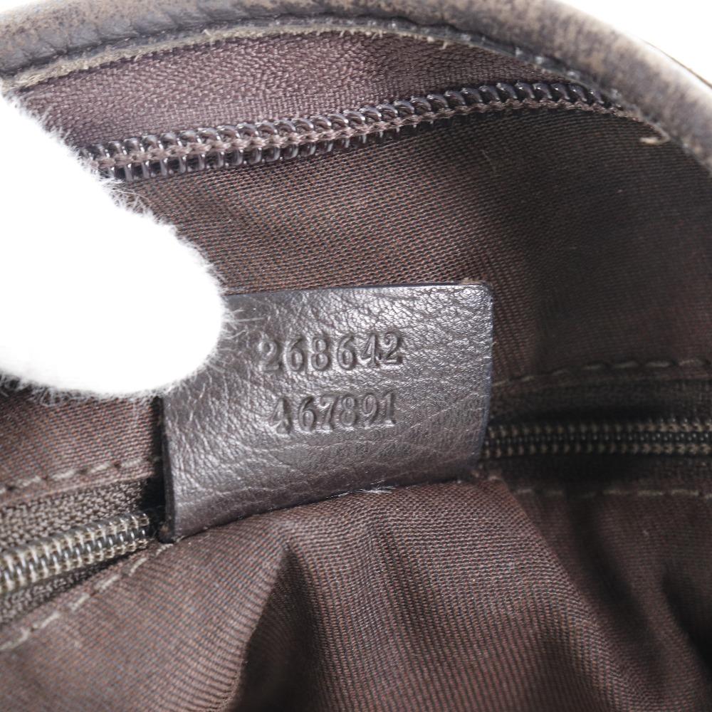 GUCCI Abbey Shoulder Bag 268642 Brown GG canvas Women Used