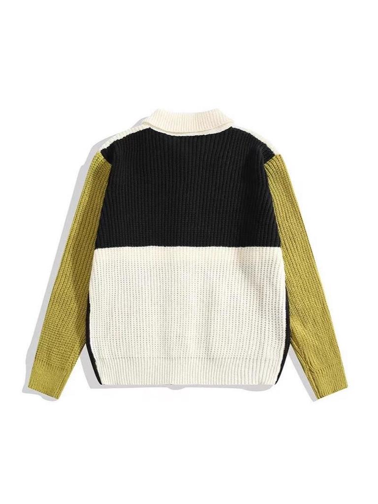 Men's Trendy Retro Knit Cardigan - Autumn/Winter Long Sleeve, Casual Versatile Jacket