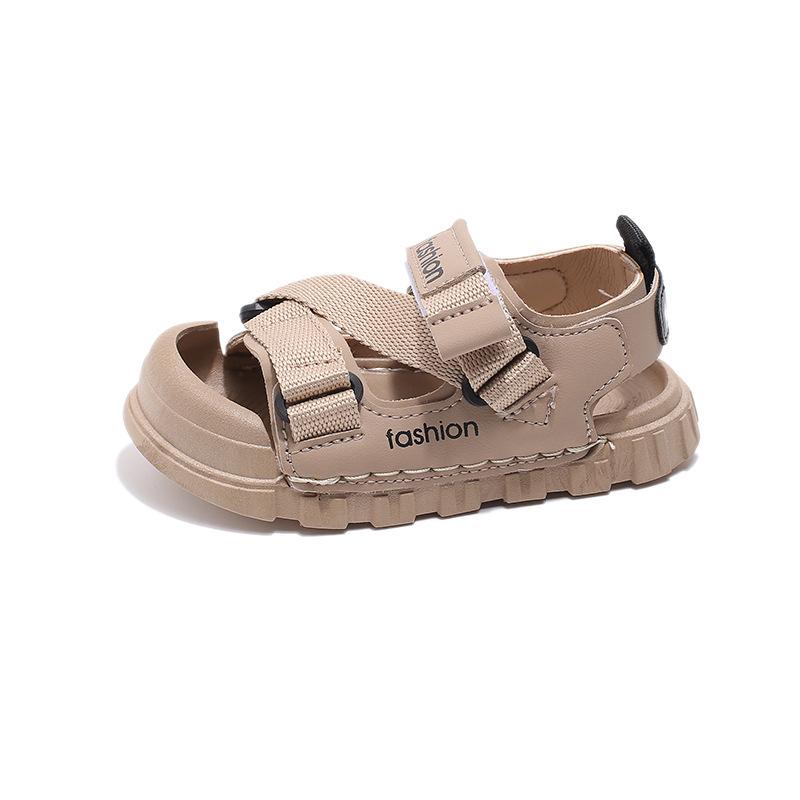 2025 Summer Kids' Closed-Toe Sport Sandals, Non-Slip Soft Sole, Korean Style Beach Shoes for Boys and Girls
