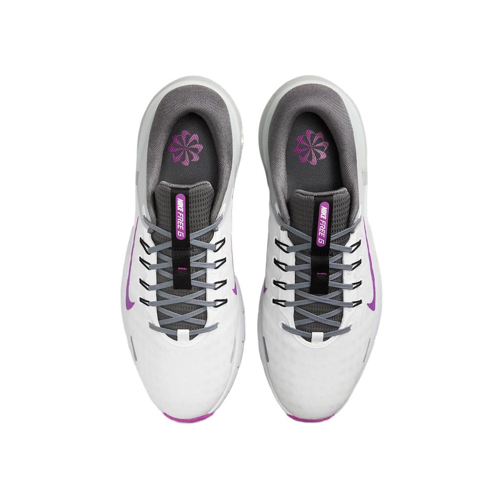 Nike Free Golf Next Nature Iron Grey Vivid Purple Unisex Sneakers White Light-Smoke-Grey FN0332-104