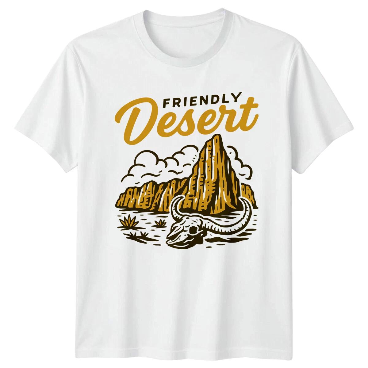 Friendly Desert Mountain Range Nature Mens T-Shirt Womens Graphic Tee XXL