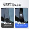  RI02Pcs Car B-pillar Stickers Door Center Pillar Anti-Scratch Decals For Volkswagen VW Polo Golf GTI CC Tiguan Arteon Passat Jetta