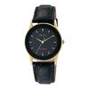 [Citizen Q&Q] Uhr Analog Wasserdicht Lederarmband QA36-102 Herren Schwarz