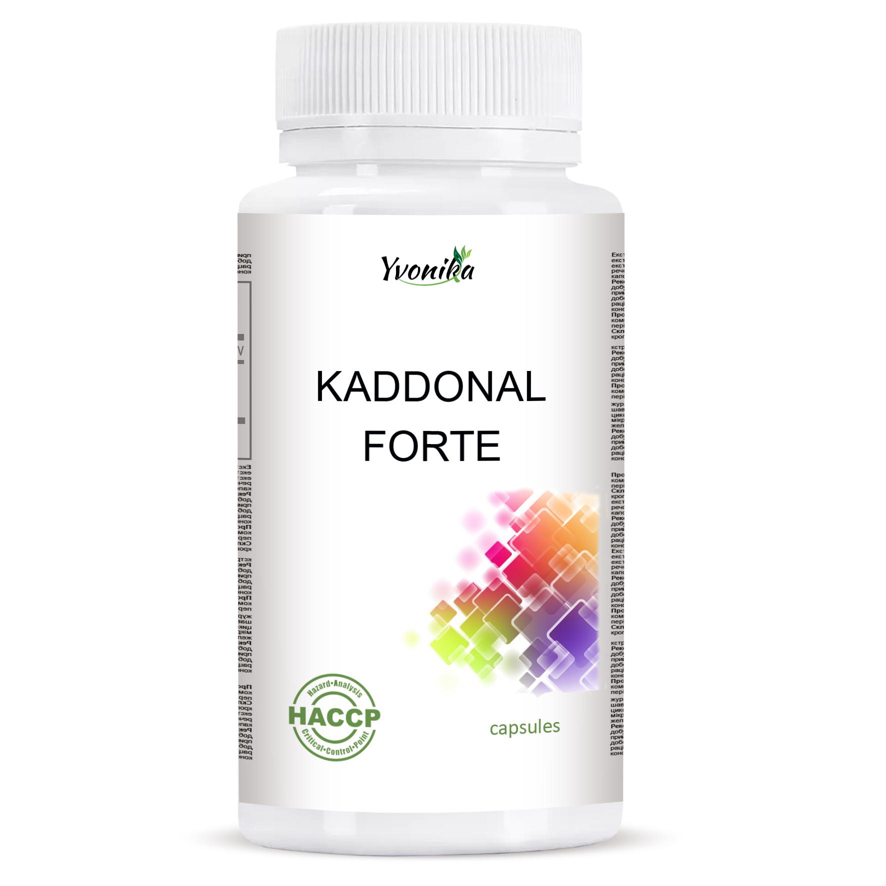 

Kaddonal Forte – для підтримки організму під час переходу від алкоголю: 60 капсул.