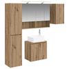 Bathroom Cabinet Set 5 Pcs Artisan Oak 50 X 14.5 X 70 Cm
