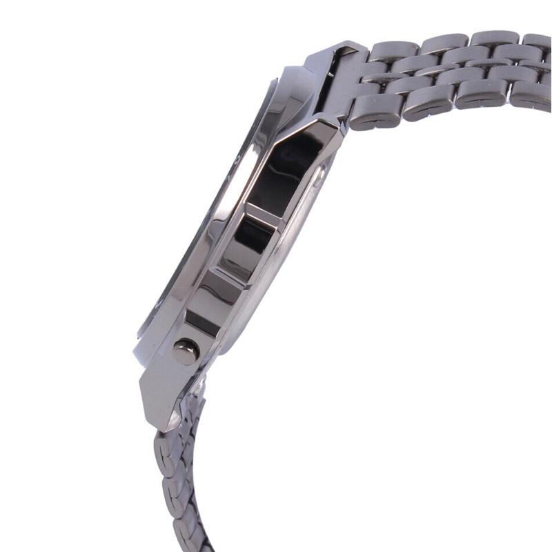 Casio versatile LCD display quartz movement stainless steel strap Japanese and Korean watch for men and women black dial A171WEGG-1AEF