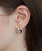 Byhyeres Luna Pebble One Touch Earrings M (White) Bh6E45621Wbxxx