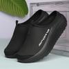 Women's Solid Color Casual Sneakers Thick Sole Soft Bottom Mesh Walking Shoes Half Slip Breathable Shoes