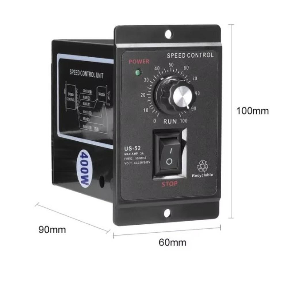 Regulátor otáček motoru model US-52 400W AC220V Regulátor AC motoru Průmyslové aplikace