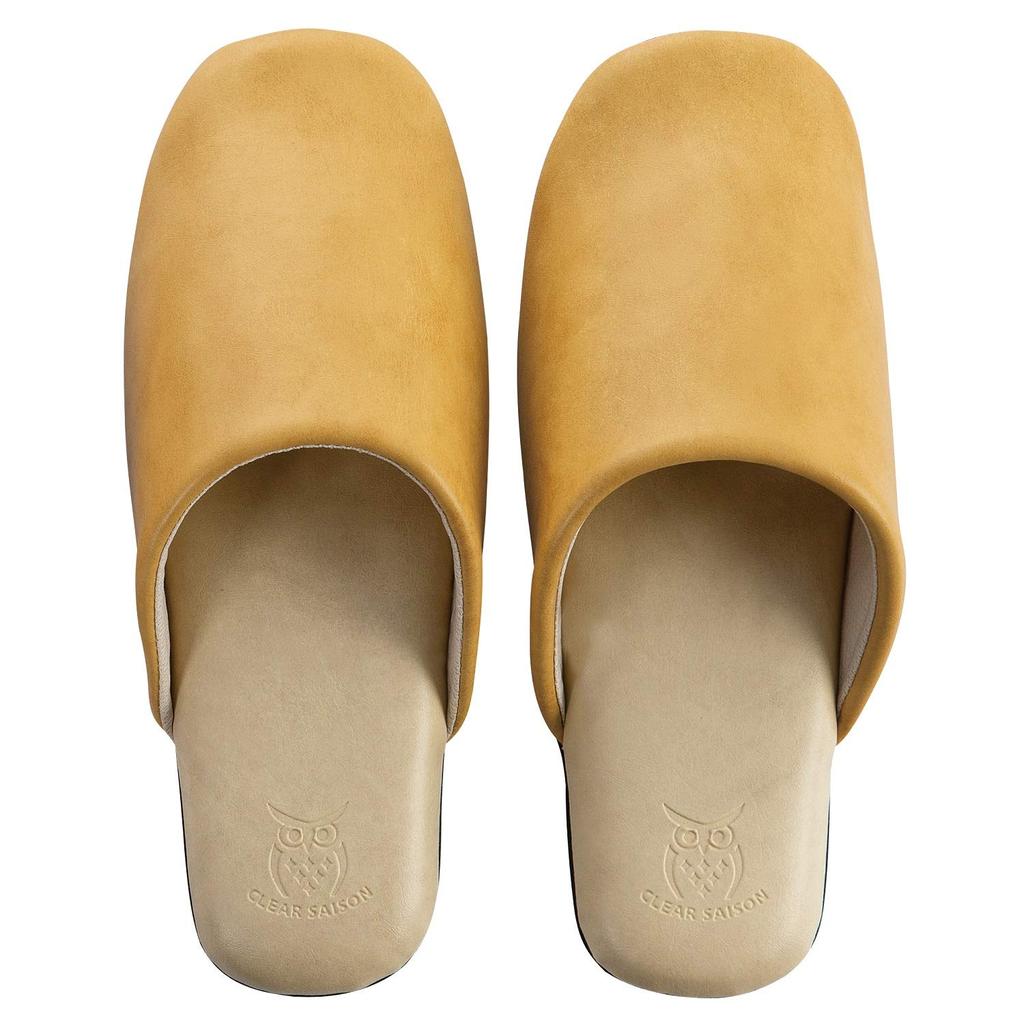 Senko CLEAR SAISON Sanitizer 97461 Two-Tone Slippers, Approx. 24cm, Yellow, Alcohol-Hand Compatible,