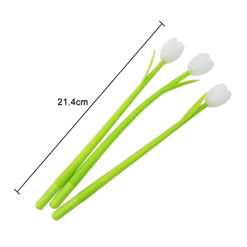 Mondo Silicone Tulipano Cambia Colore Creativo Penna Gel Fiore Carino Silicone Penna Nera Inchiostro 0.38mm Cancelleria Ufficio Forniture Scolastiche