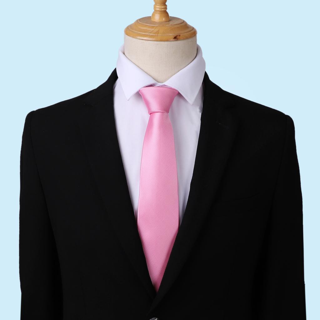 Men'S 8CM Versatile Fashion Trend New Tie Business Formal Polyester Annual Meeting Tie Gift