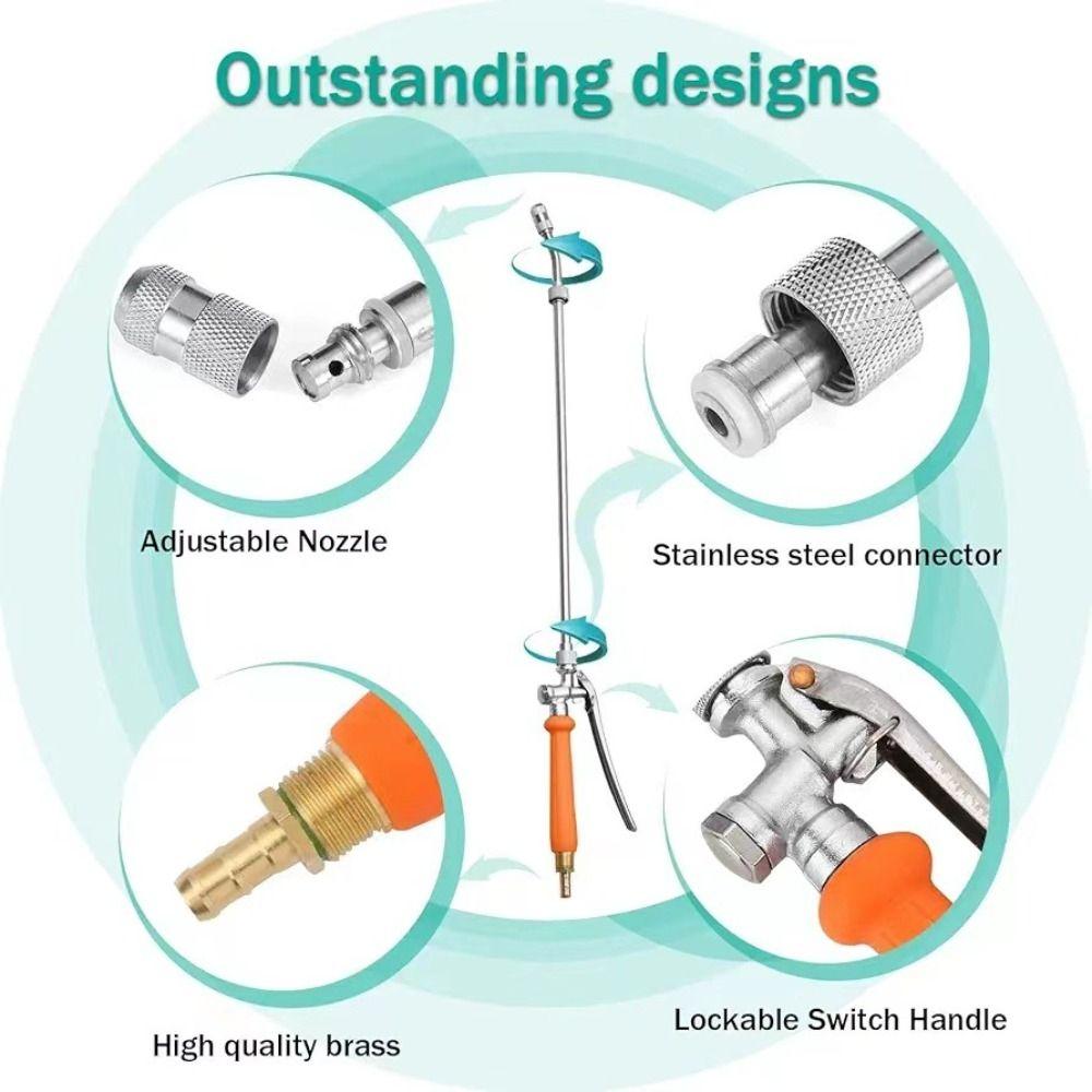 Water Column Telescopic Spray Rod Mist Mode Watering Tool Universal Spray Head