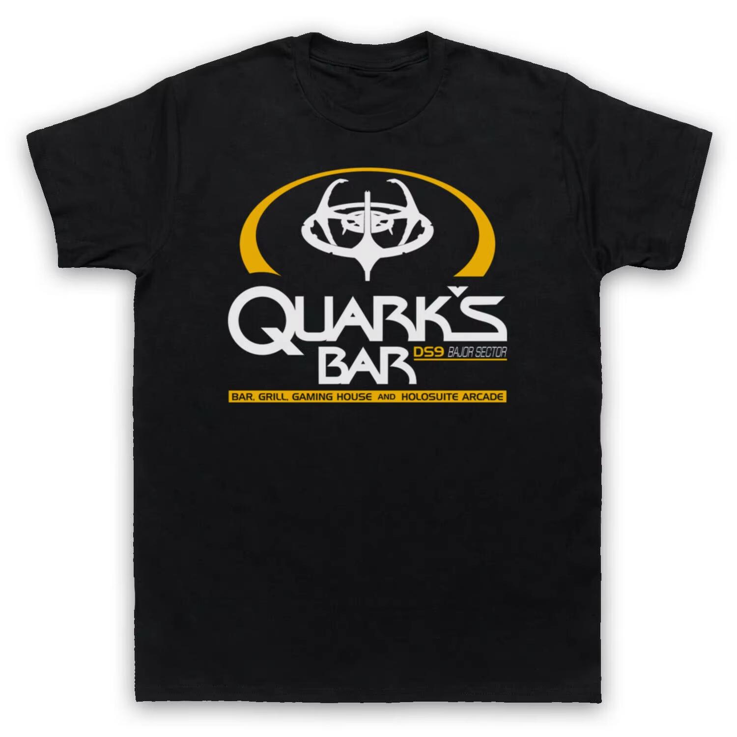 New Tshirts Are Selling Well in Summer STAR TREK DEEP SPACE NINE DS QUARKS BAR BAJOR Cotton Tshirt L