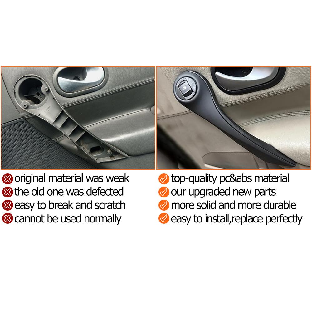 Car Front Left Right Door Inner Handle Grip Handle Cover Switch Panel For Renault Megane MK2 2002-2008 7701475316 8200297158